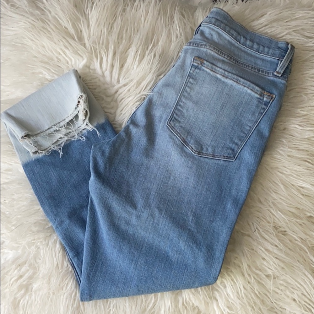 Frame Dual Tone Denim Jeans